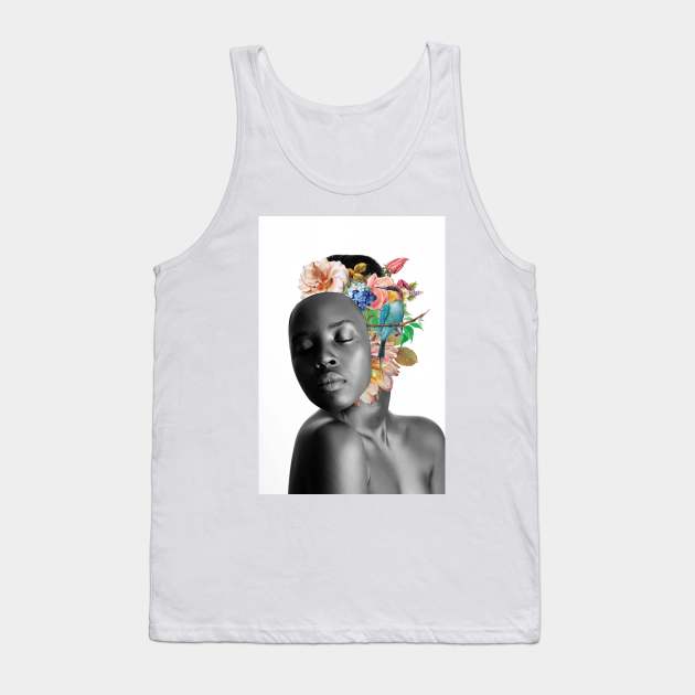 Flower face Tank Top by RAW Store